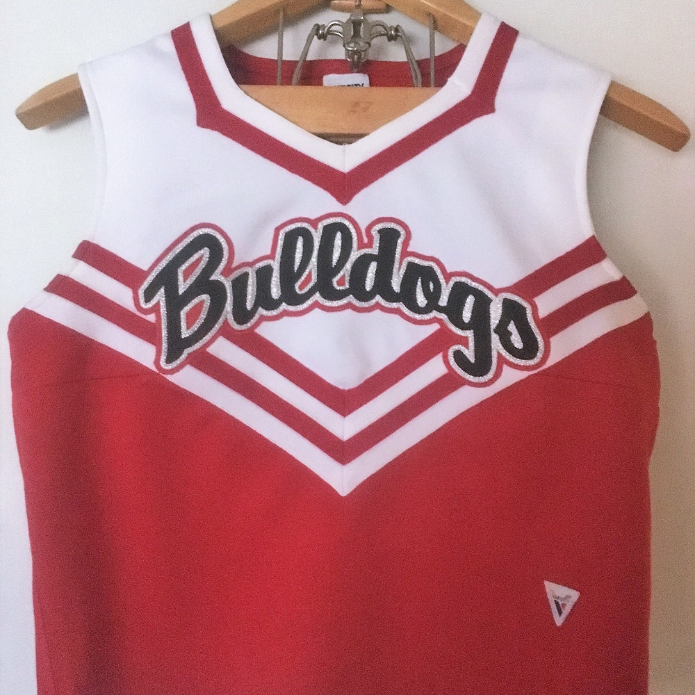 Cheer Dance Uniform - Red White Black - Bulldogs